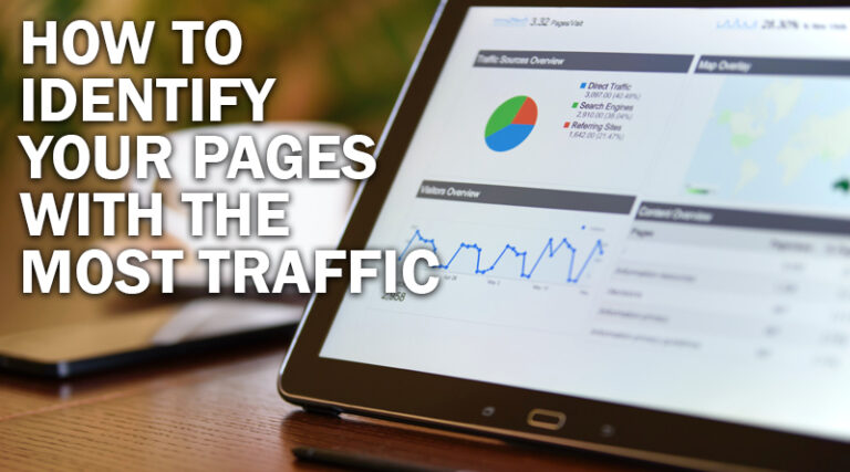 identify your pages with the most traffic