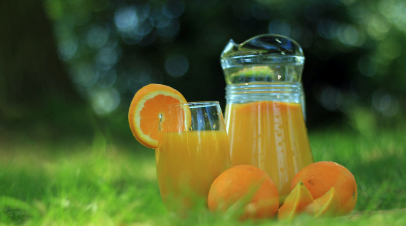 orange juice for breakfast