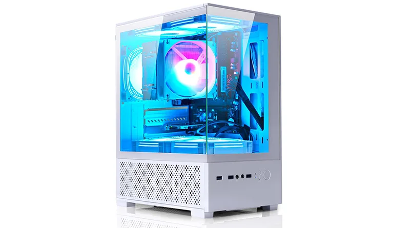 A graphic explaining how an AMD APU powers the best gaming pc under $600.