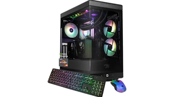 iBUYPOWER Y40 PRO Black Gaming PC Desktop Computer AMD Ryzen 9 7900X CPU