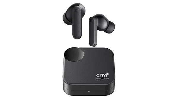 The CMF Buds 2a true wireless earbuds in their charging case, a great value option for the best gaming earbuds with Active Noise Cancellation (ANC)