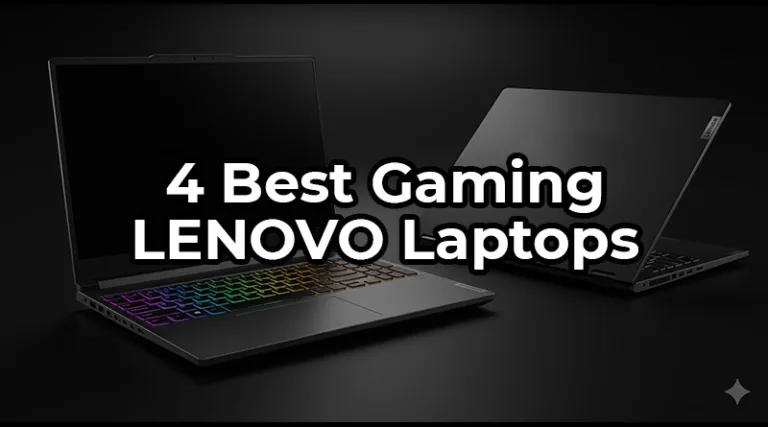 A photo of the best Lenovo gaming laptops in 2025, showing the powerful Legion Pro and the portable Legion Slim models side-by-side.