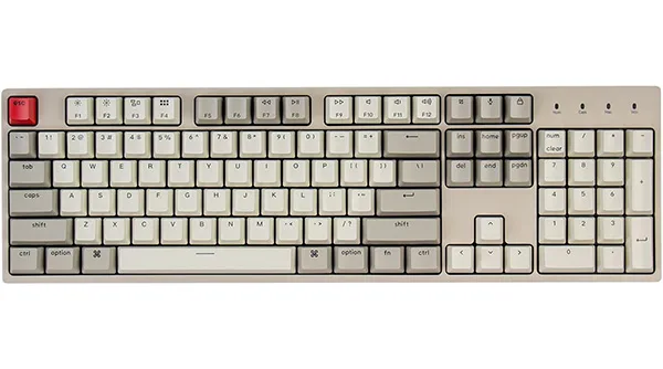 The Keychron C2, the best mechanical keyboard under $100 for both typing and gaming, with its retro-style keycaps