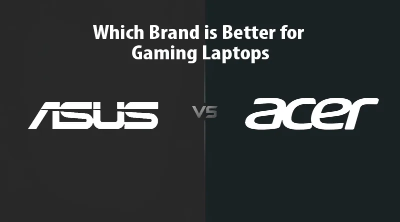 Side-by-side comparison of the Acer Predator logo and the ASUS ROG logo, signifying the Acer vs Asus competition in gaming.