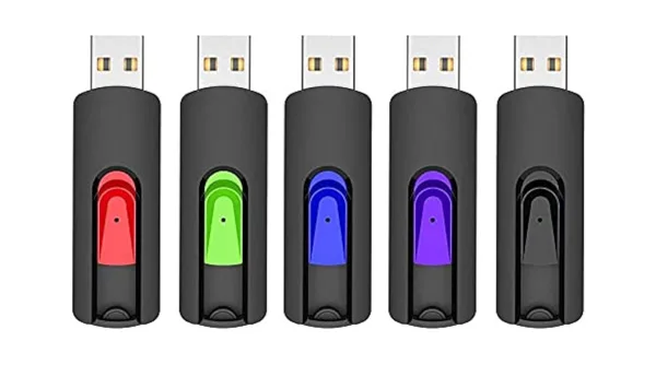 RAOYI 5 Pack 64GB USB Flash Drive, USB 2.0 Memory Stick