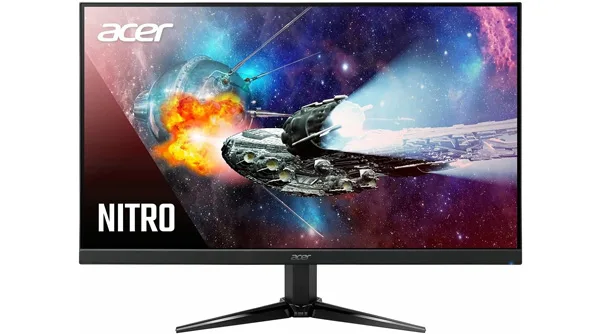 Acer Nitro QG241Y 23.8-inch VA gaming monitor, Full HD 1080p, up to 165Hz refresh rate, AMD FreeSync Premium, HDR10 support