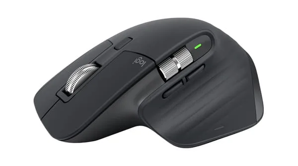 Logitech MX Master 3S Performance Wireless Mouse - Graphite With Bolt Reciever